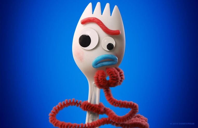 'Toy Story 4'-personage Forky krijgt een eigen tv-show op Disney+: 'Forky Asks a Question’. Beeld RV
