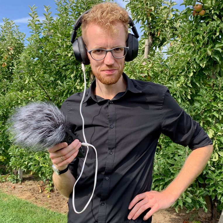 Robin de Wever, maker van de GroenCast. Beeld rv