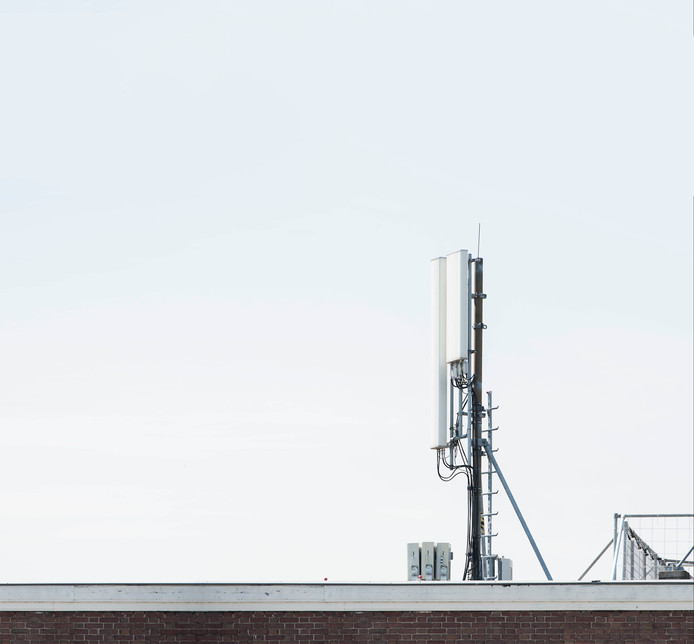 Een zendmast in Amsterdam.