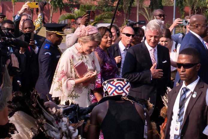 Koning Filip en koningin Mathilde werden royaal onthaald in Congo.