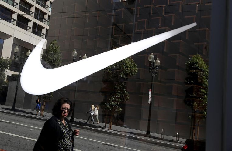 Het logo van Nike. Beeld afp
