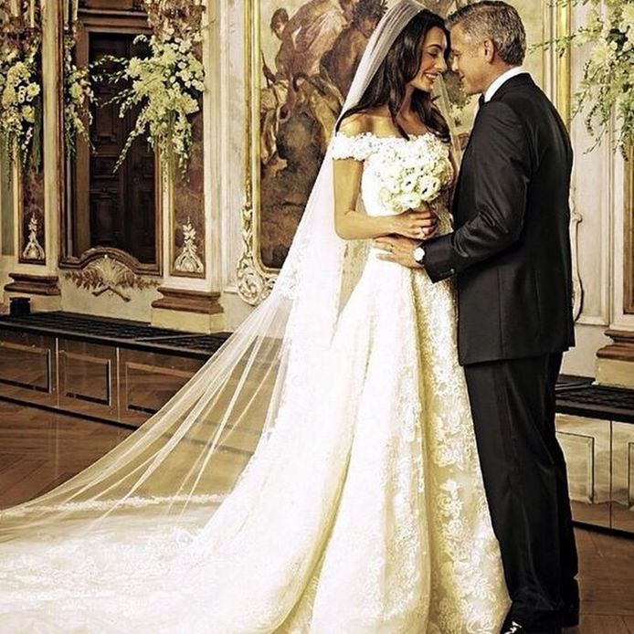 George Clooney en Amal Alamuddin trouwden in 2014.