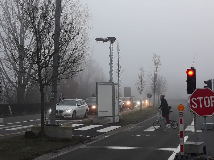 De tijdelijke verkeerslichten op de N15 zijn niet meer nodig.