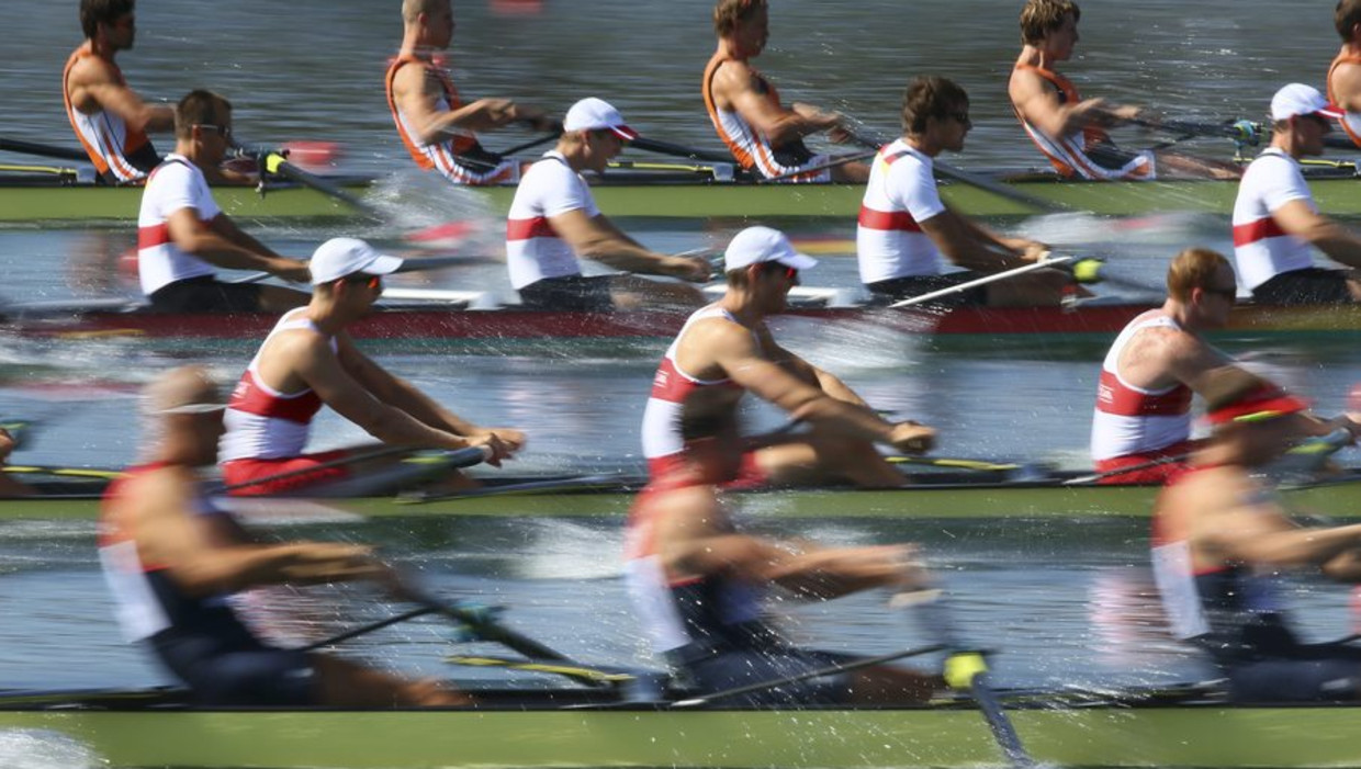 De Holland Acht eindigde vandaag als derde in de serie. Beeld epa
