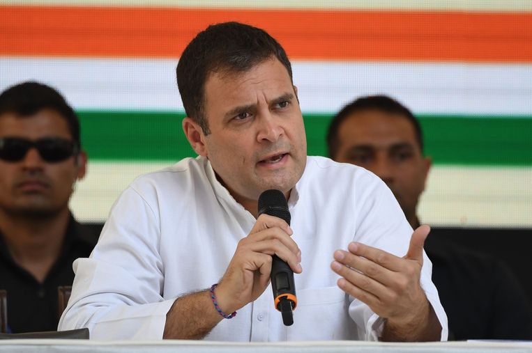 Modi’s voornaamste uitdager, Rahul Gandhi Beeld AFP