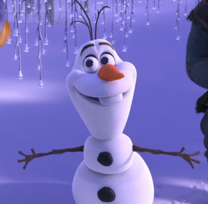 De sneeuwman Olaf in 'Frozen'.