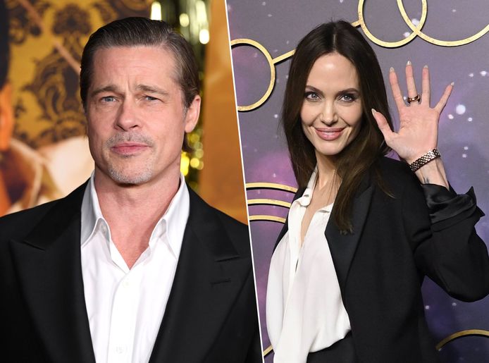 Het gescheiden acteurskoppel Brad Pitt en Angelina Jolie.