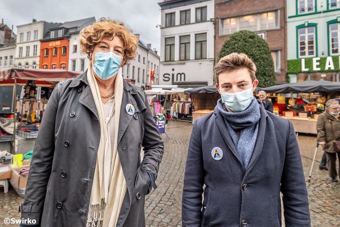 Minister Petra De Sutter (Groen) was in Aalst.