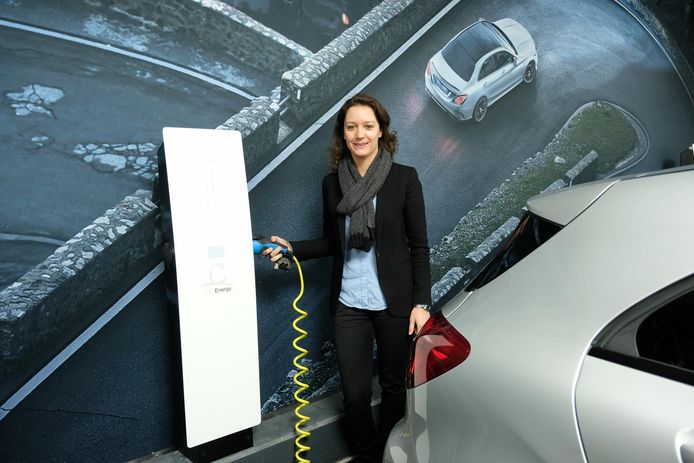Isabelle Storme produceert en verdeelt infrastructuur voor laadpalen.