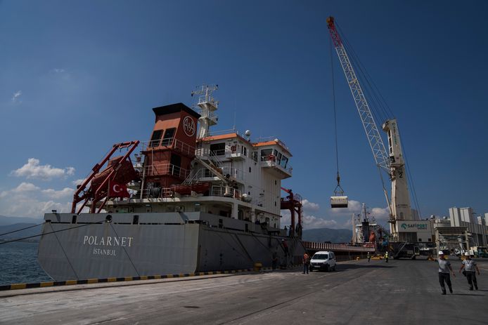 Het Turkse schip Polarnet heeft zijn bestemming bereikt.