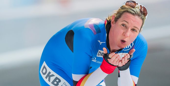 Claudia Pechstein gisteren.