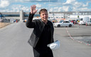 Tesla-baas Elon Musk bezocht de in aanbouw zijnde gigafabriek bij Grünheide vorige week nog.