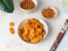 Wat Eten We Vandaag: Zoete aardappelchips en geroosterde kikkererwten