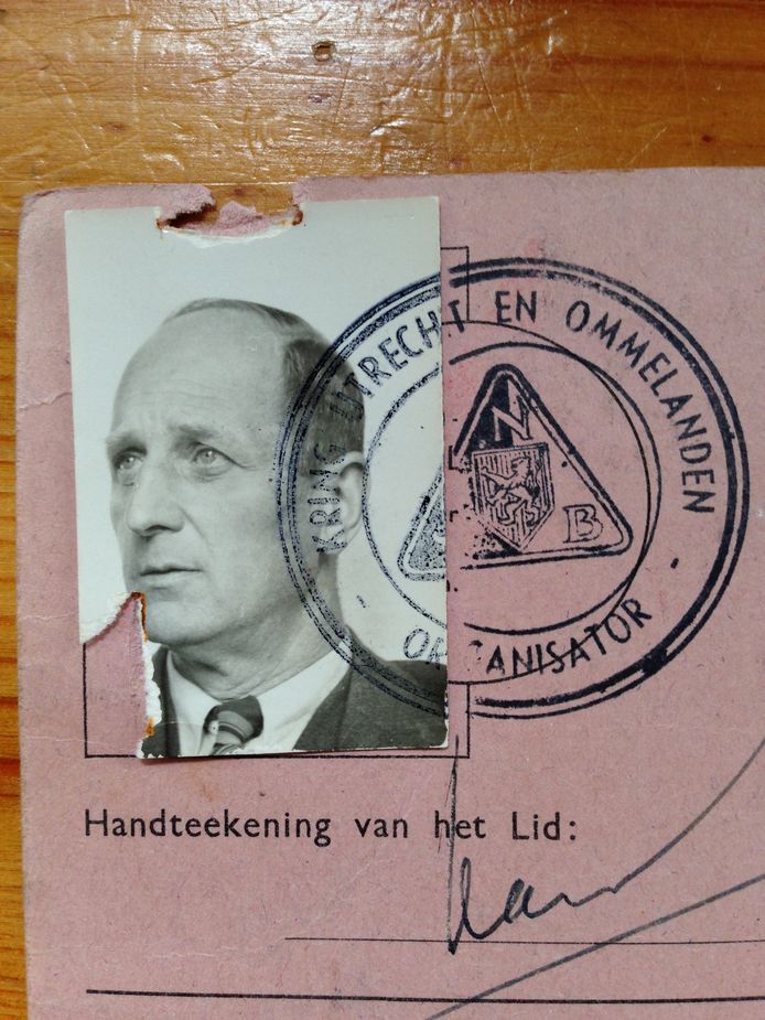 NSB-lidmaatschapskaart van Karel Strack van Schijndel