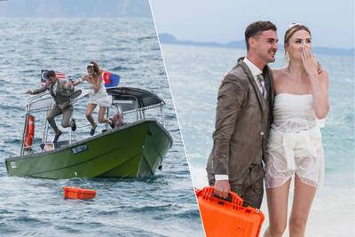 De eerste koppels springen in én uit hun huwelijksbootje in ‘Gestrand op Honeymoon Island’