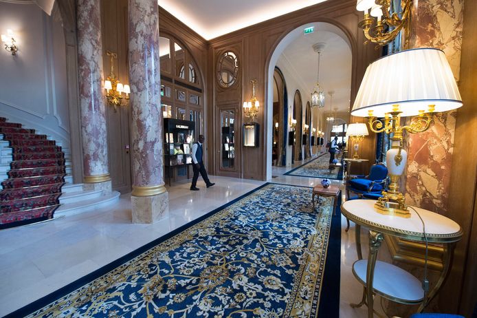 De lobby van het Ritz Hotel in Parijs.
