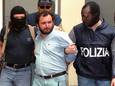 Giovanni Brusca,"l'égorgeur de chrétiens", lors de son arrestation en 1996.