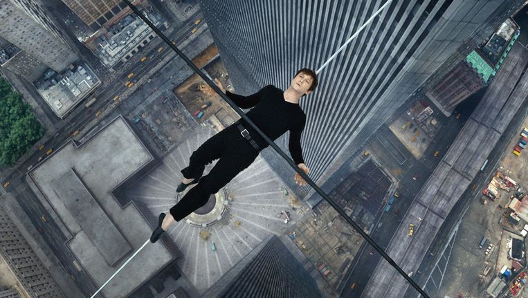 Joseph Gordon Levitt als Philippe Petit in The Walk. Beeld Sony Pictures