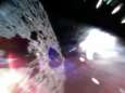 Japanse ruimterobotjes geven eerste beelden van asteroïde vrij
