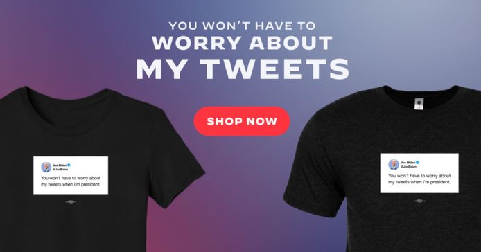 Le t-shirt vendu par Biden