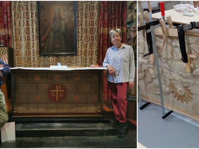 Parochianen restaureren waardevol kunstwerk uit achttiende eeuw mét hint naar Notre-Dame: “Per toeval ontdekt en nipt van de ondergang gered”