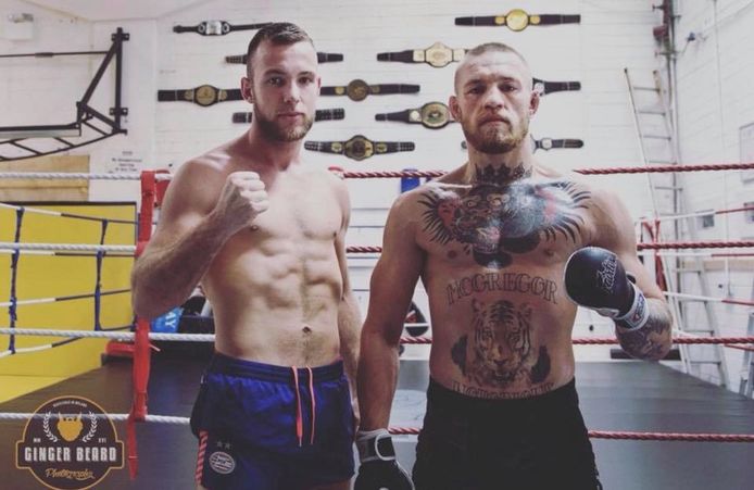 De Eindhovense Robbie Hageman samen met Connor McGregor