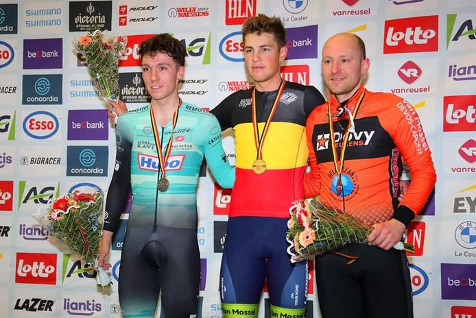 Brem Deman werd in januari drie keer Belgisch kampioen op de piste bij de clubrenners.
