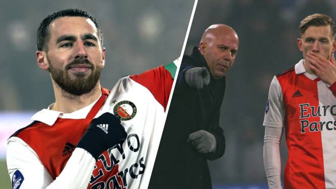 Orkun Kökçü en Arne Slot chagrijnig na simpel avondje Feyenoord: ‘Misschien sla ik nu door in het negatieve’