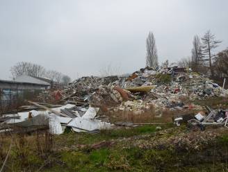 Gigantische afvalberg langs Elisabethlaan nog steeds niet opgeruimd nadat eigenaar verplicht werd door Hof van Beroep: “Maar we geven als stad niet op”