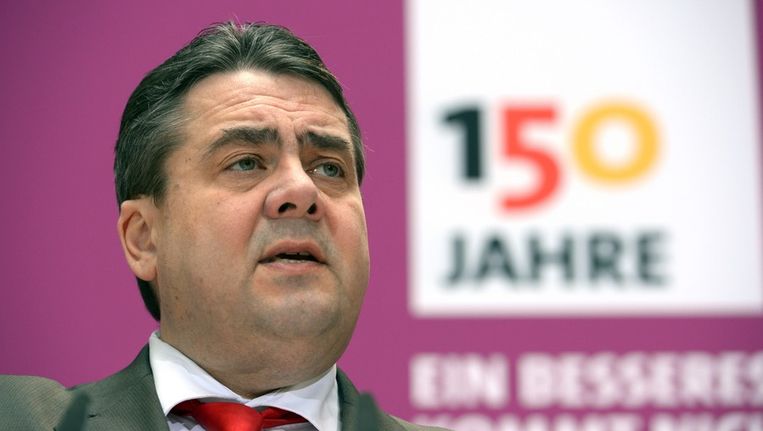 SPD-leider Sigmar Gabriel. Beeld epa