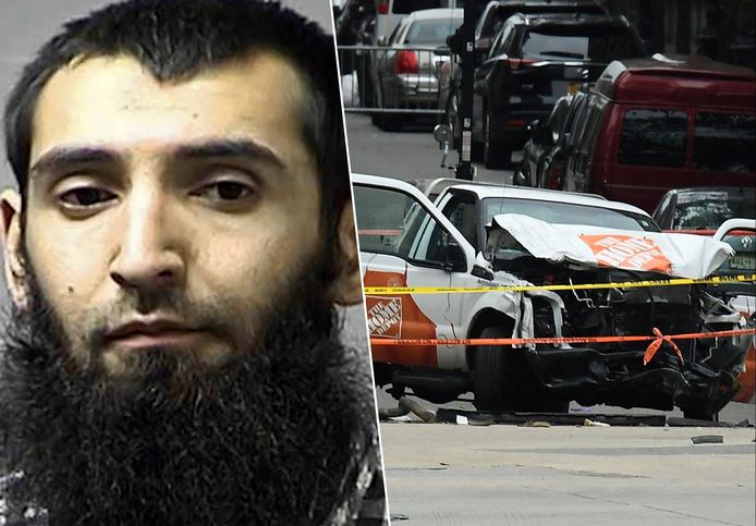 De 35-jarige Oezbeek Sayfullo Saipov reed in 2017 acht mensen dood in New York.