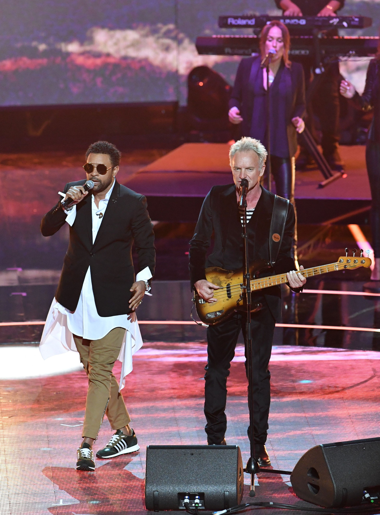 Shaggy en Sting. Beeld AFP