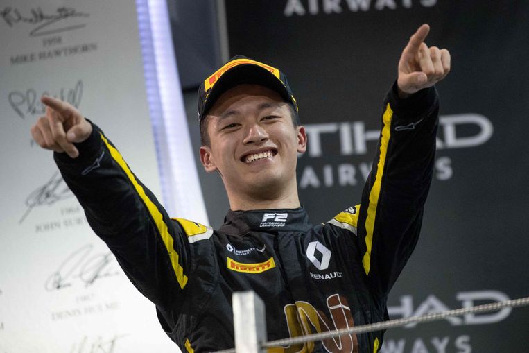 De aanstaande Formule 1-coureur Guanyu Zhou uit China. Beeld AFP