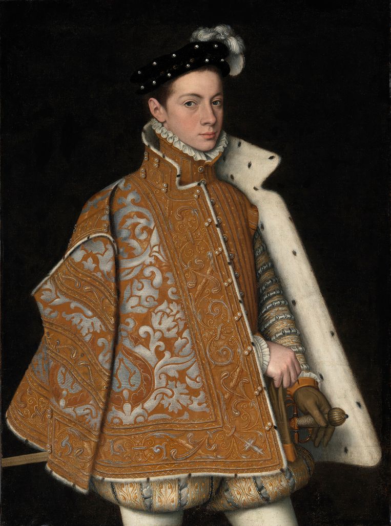Portret van prins Alessandro Farnese door Sofonisba Anguissola (omstreeks 1560).
 Beeld The National Gallery of Ireland
