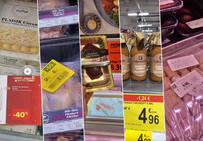 REPORTAGE. Kerst-in-korting in de supermarkten: “Kreeftensoep? Hertensteak? Natuurlijk blijft dat ingevroren goed tot volgend jaar”