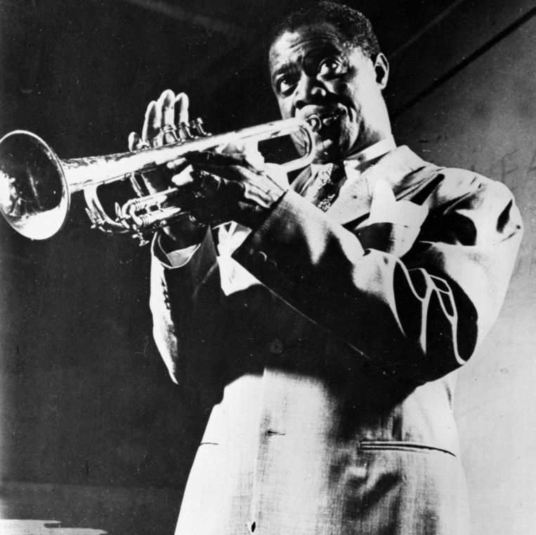 Amerikaans jazztrompettist Louis Armstrong. Beeld Roger-Viollet