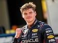 Een gebalde vuist bij Max Verstappen na zijn pole in Monaco.
