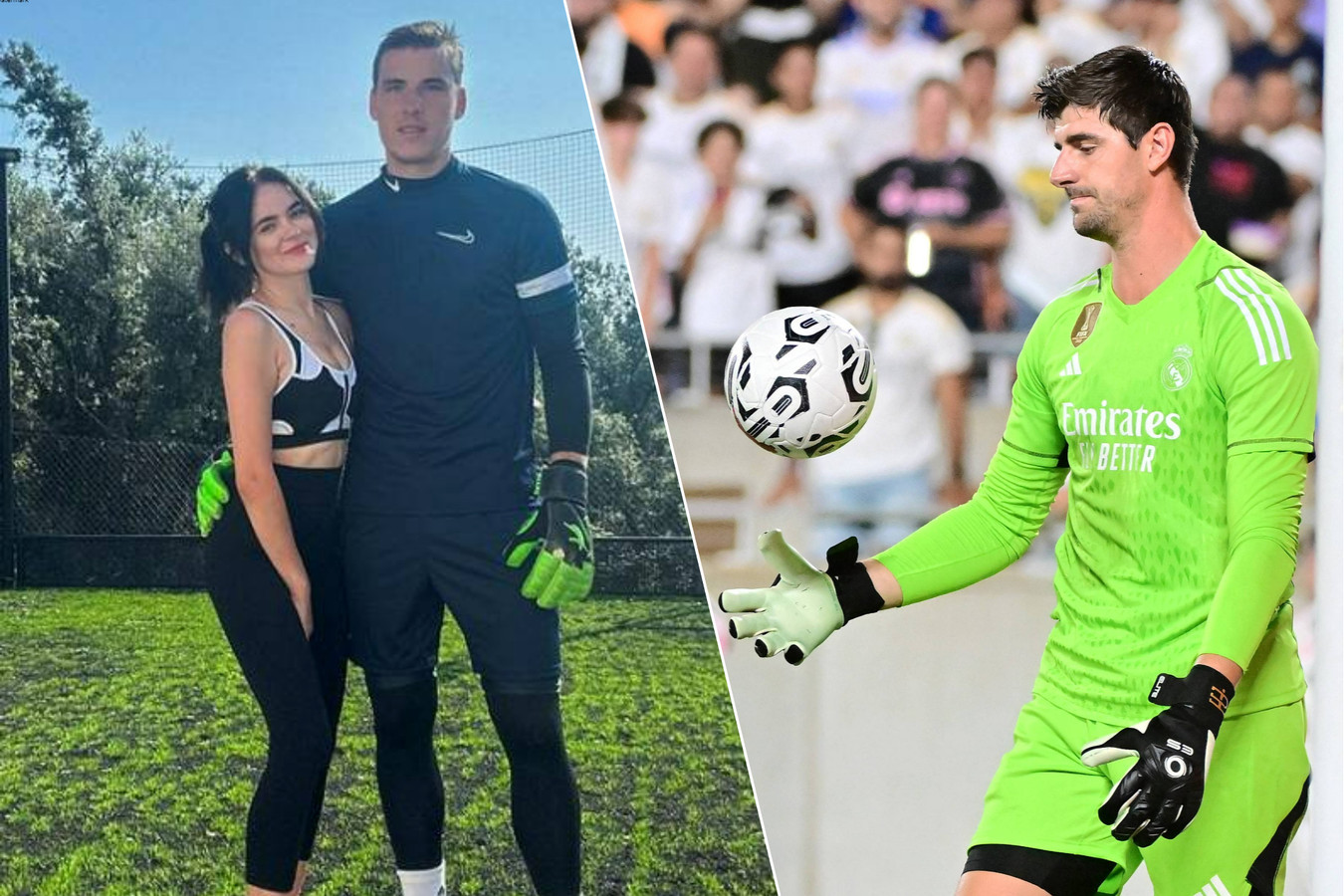 Vrouw van Lunin, derde doelman bij Real achter Courtois en Kepa, heeft ...