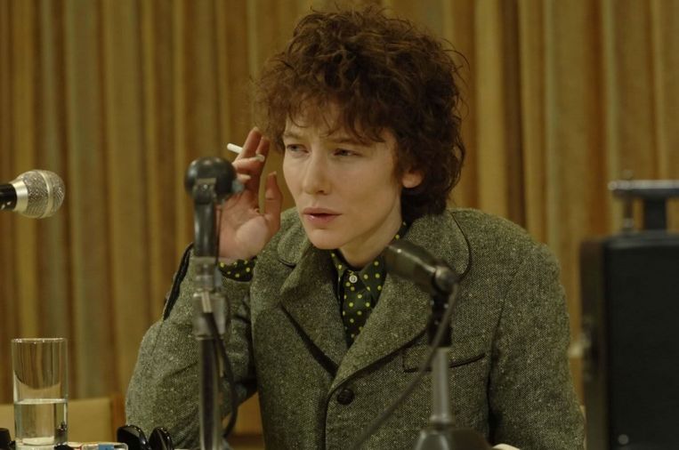 Cate Blanchett als Bob Dylan in I’m not There Beeld 