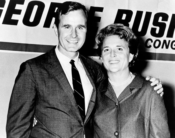 George en Barbara Bush, foto uit 1960.