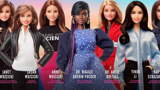 “Niets is onmogelijk.” 7 nieuwe Barbiepoppen van powervrouwen willen meisjes voor STEM doen kiezen