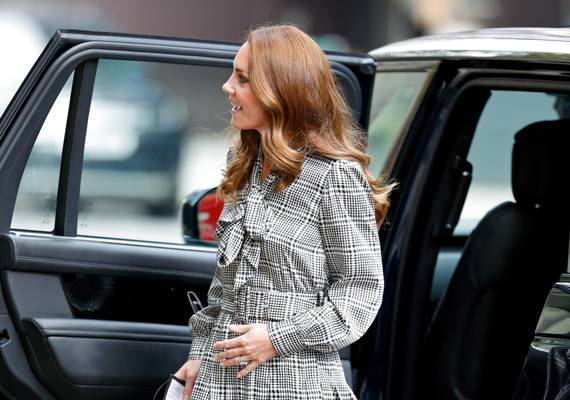  De pied-de-poule jurk van hertogin Kate