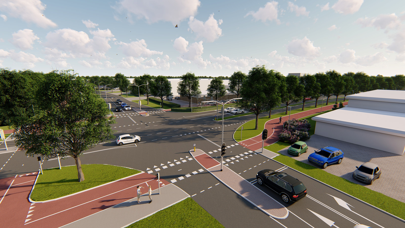 Hengelder compleet op de schop nieuwe entree voor ZevenaarOost Foto