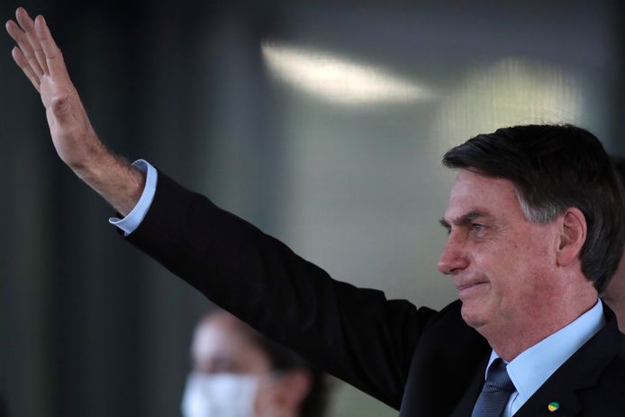 De Braziliaanse president Jair Bolsonaro daalt in populariteit.