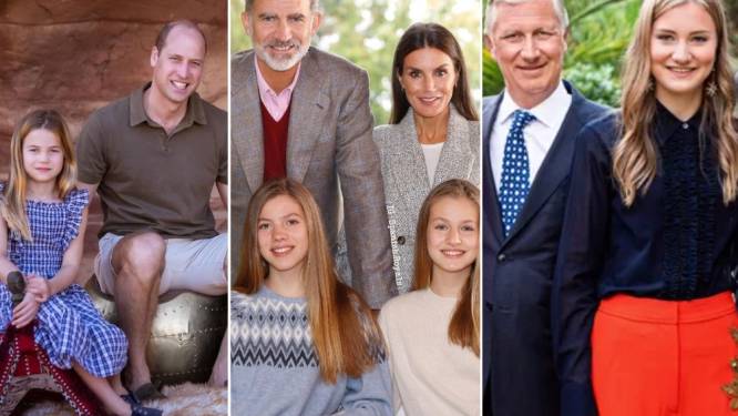 In het zonnetje, op reis of met een mondmasker: dit zijn de kerstkaarten van de royals