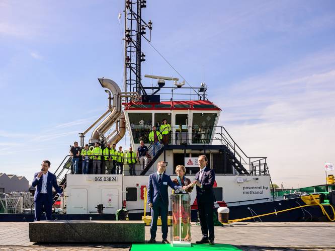 Na waterstofschip scoort Antwerpse haven opnieuw wereldprimeur: eerste sleepboot op methanol voorgesteld