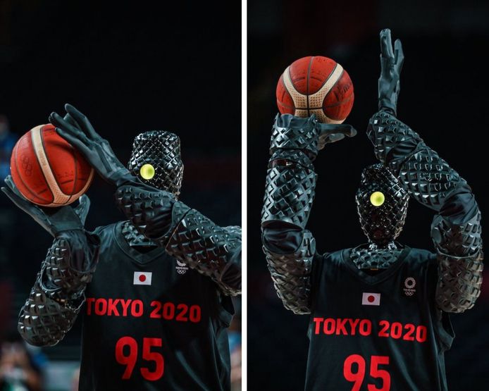 Toyota présente un robot basketteur qui réussi tous ses paniers.