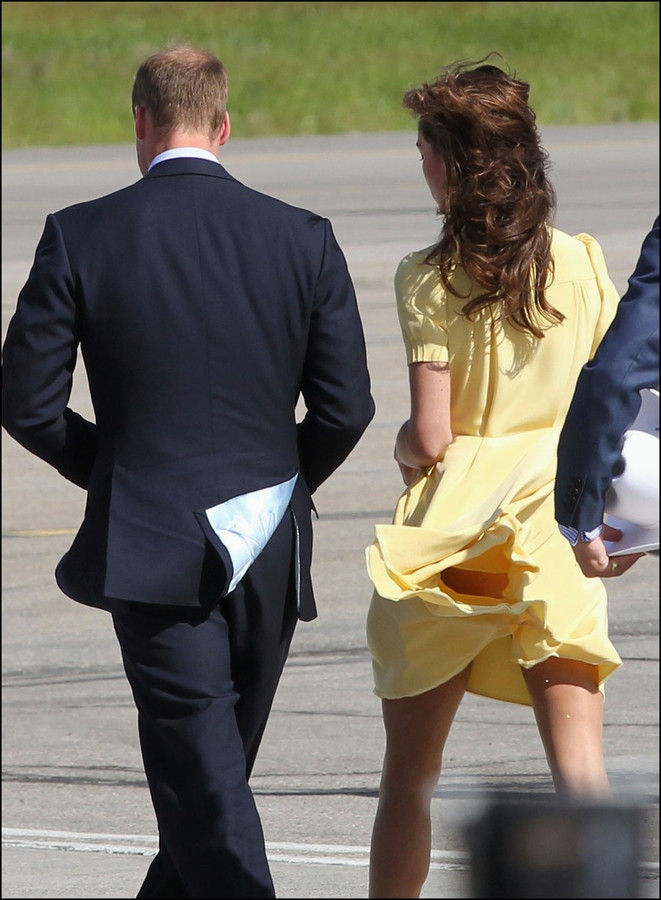 Un coup de vent dévoile la petite culotte de Kate Middleton | Foto ...