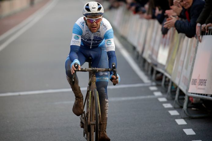 Robbert De Greef tijdens de Ronde van Drenthe van dit jaar.
