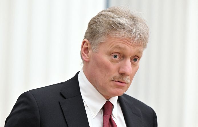 Le porte-parole du Kremlin, Dmitri Peskov à Moscou, Russie, le 18 février 2022.
